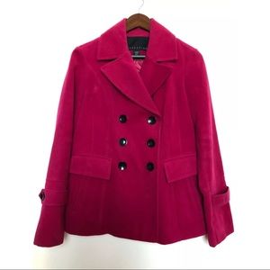 Hot pink dress coat
